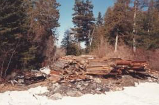 Deconstructed building that was salvaged by "Dorothy's Angles" from the Isle of Pines.